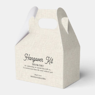 Ljusbeige linen struktur Hangover kit Presentaskar