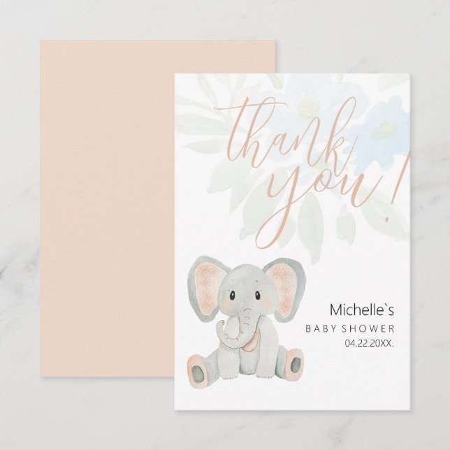 Ljusbildande av  elfenartad vattenfärg tack kort (Fram/baksida)