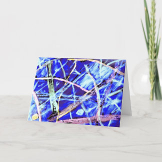 Ljusblå Abstrakt Kort