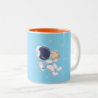 Ljusblå astronaut - Mugg