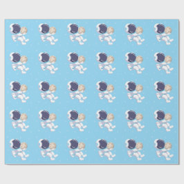 Ljusblå astronaut - Presentpapper