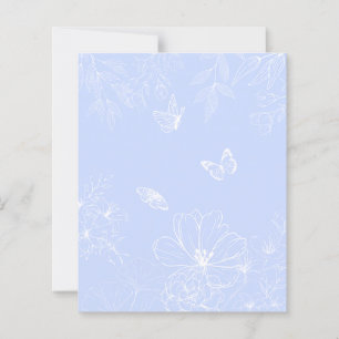 Ljusblå blommönster, Blommig, Minimalistisk