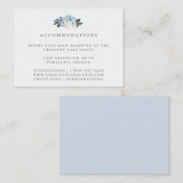 Ljusblå Botaniska Bröllopsinackorderingar Tilläggskort