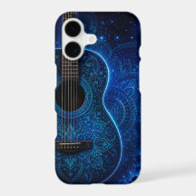 Ljusblå Celestial Mandala Akustisk Gitarr