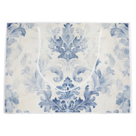 Ljusblå Damask Stor