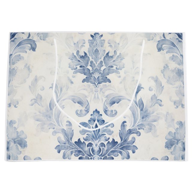 Ljusblå Damask Stor (Framsidan)