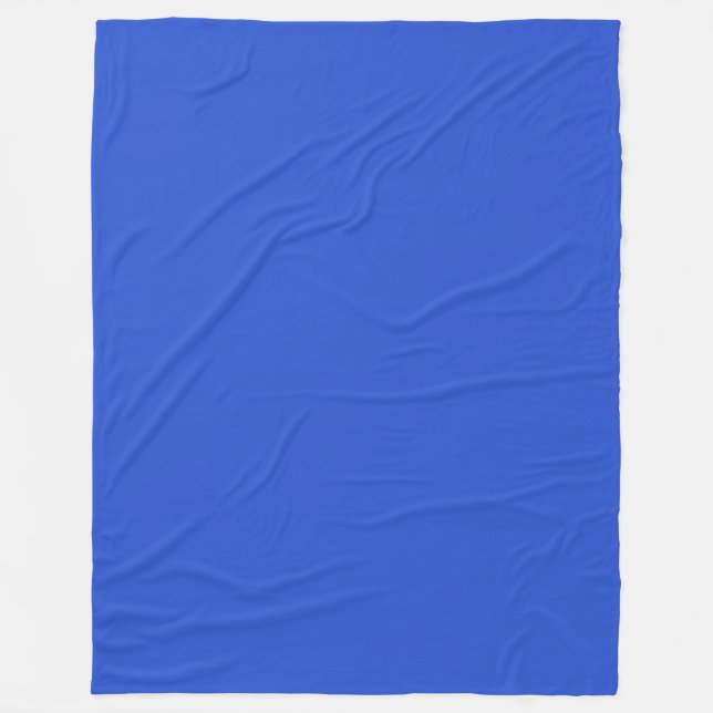 Ljusblå Enfärgad Minimalistisk Design Fleecefilt (Framsidan)