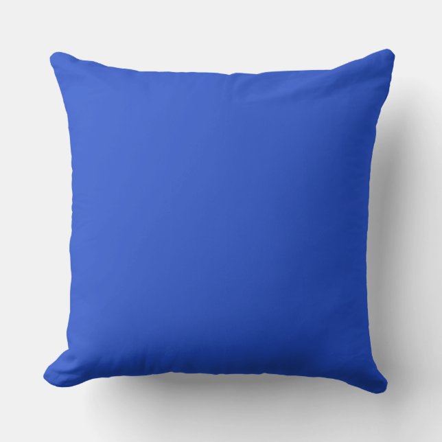 Ljusblå Enfärgad Minimalistisk Design Kudde (Framsida)