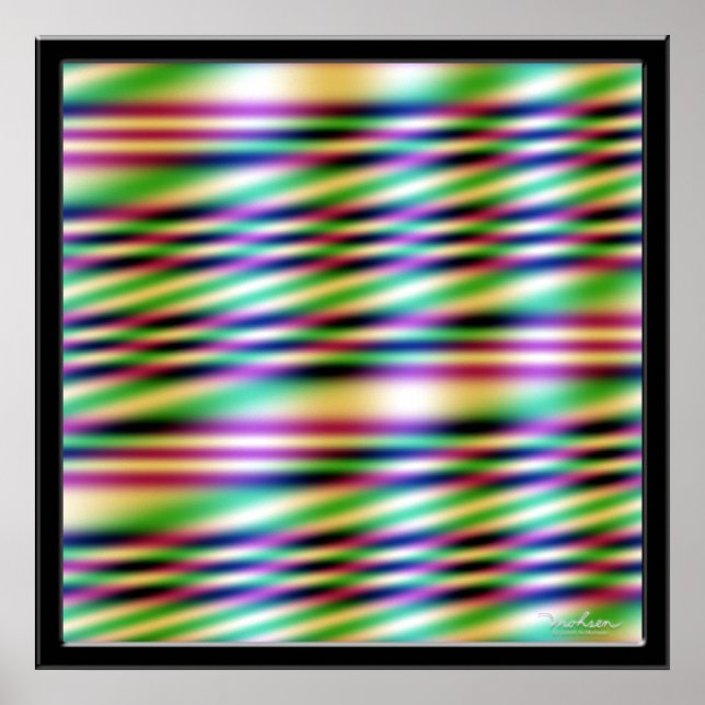 Ljusblå Färg Poster (Framsidan)