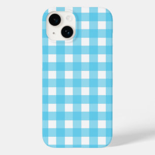 Ljusblå gingham