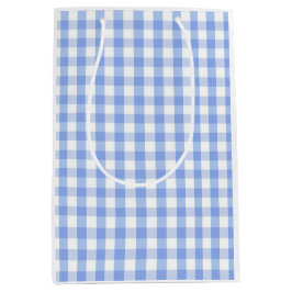 Ljusblå Gingham Trädgårdsfest Presentpåse