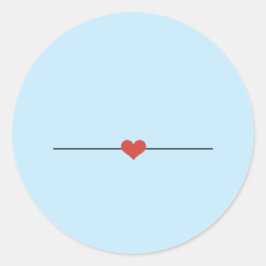 Ljusblå gör din egen klassiska rund etikett