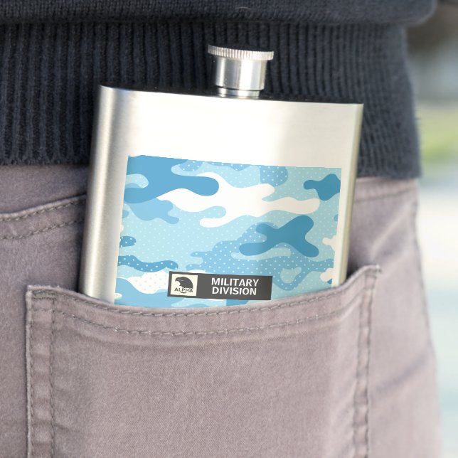 Ljusblå kamouflage mönster Militär Fickplunta (In Situ)