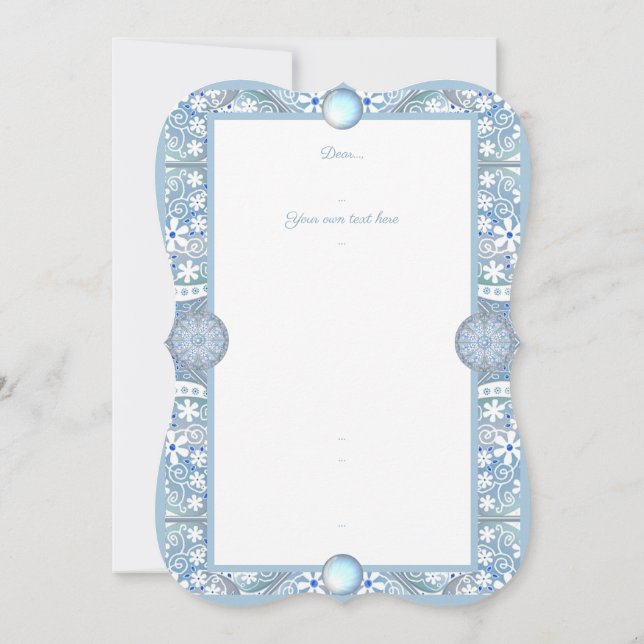 Ljusblå keramisk snöre (Baksida)