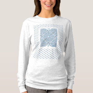Ljusblå keramisk snöre t shirt