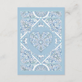 Ljusblå keramisk snöre tilläggskort