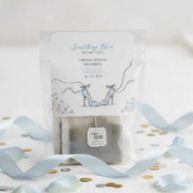 Ljusblå klackar bröllopsdusch