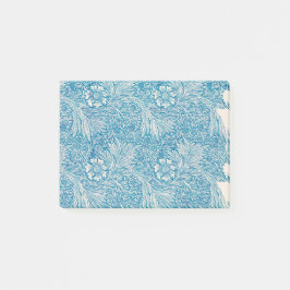 Ljusblå marigold illustration av William Morris Post-it Block