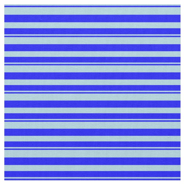 Ljusblå och blå stripe/länkad Mönster Tyg (Närbild)