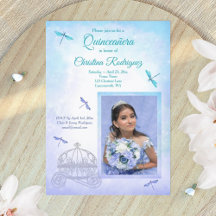 Ljusblå och turkos, vagn Quinceañera