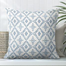 Ljusblå och vit dekorativ Dekorativ kudde