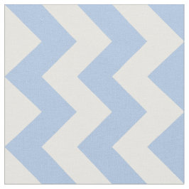Ljusblå och vit zag Geometric Fabric Tyg