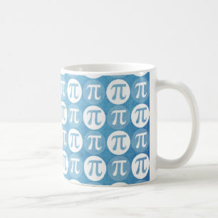 Ljusblå Pi-cirklar Kaffemugg