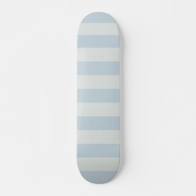 Ljusblå Ränder Mini Skateboard Bräda 18,5 Cm (Framsida)