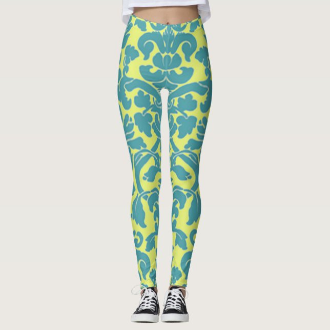 Ljusblå skada leggings (Framsida)
