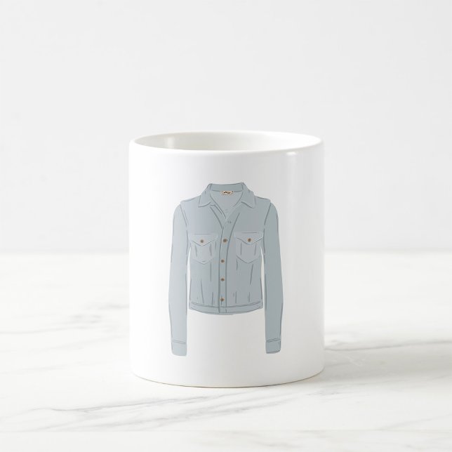 Ljusblå skjorta kaffemugg (Skapare uppladdad)