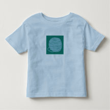 Ljusblå T-Shirt med garnboll