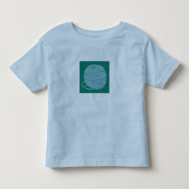 Ljusblå T-Shirt med garnboll