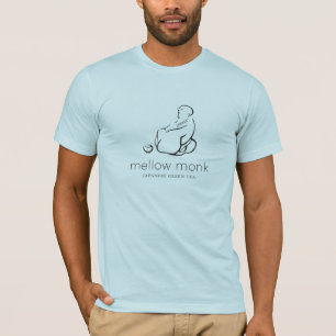 Ljusblå T-shirt med Mellow Munk logotyp