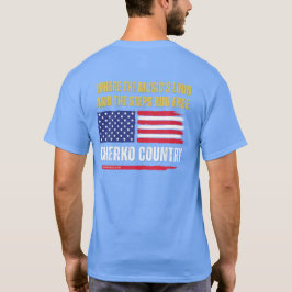 (Ljusblå) USA-flagga / Musiken är hög & stegen spr T Shirt