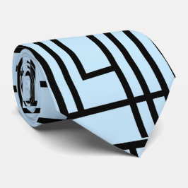 Ljusblå, vacker Mönster-design Slips