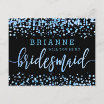 Ljusblå vattenfärg blir min bridesmaid