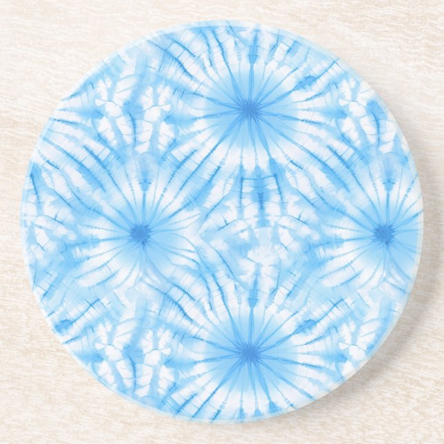 Ljusblå Vit Tie Dye Underlägg (Framsidan)