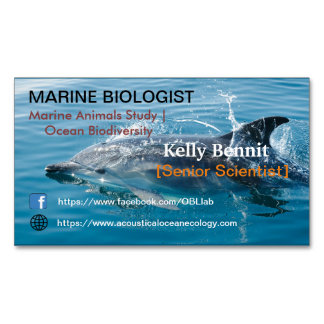 Ljusblåhavsfiske, klassiskt marinliv magnetiska visitkort