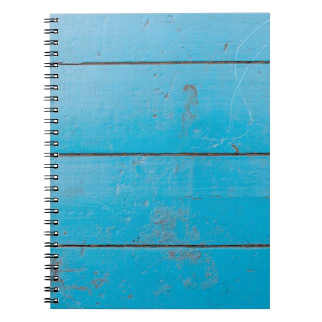 Ljusblått akvamarin, färsk vintage, dammiga flingo anteckningsbok (Framsidan)