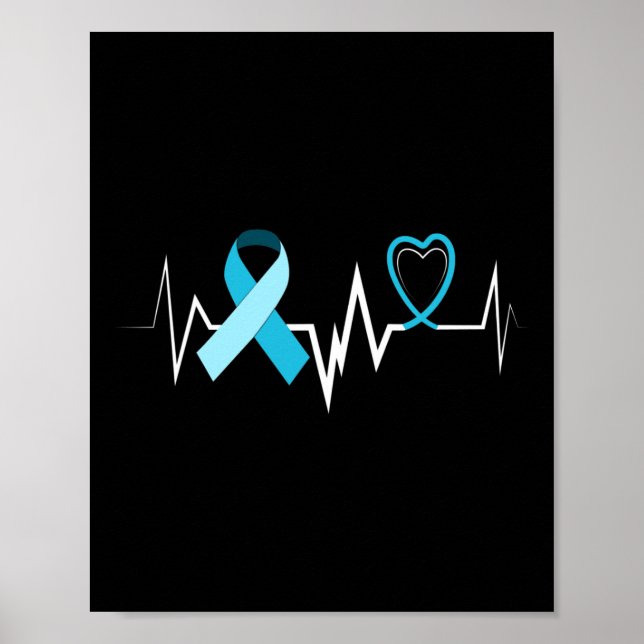 Ljusblått band Hydrocephalus Awarenes Poster (Framsidan)