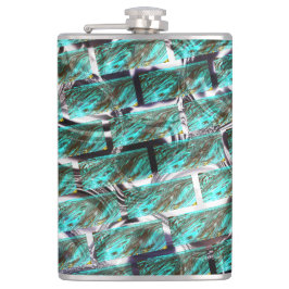 Ljusblått, bubblor vid rutnät eller brickeffekt? fickplunta