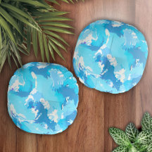 Ljusblått flytande abstrakt mönster och vitt