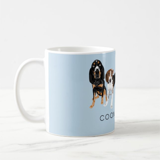 Ljusblått från Coonhound Pappa Kaffemugg (Vänster)