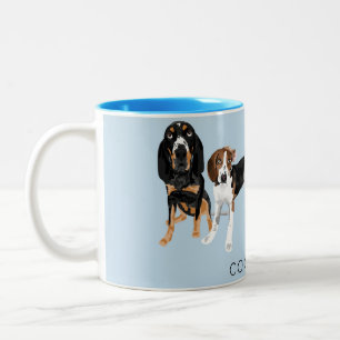 Ljusblått från Coonhound Pappa Två-Tonad Mugg