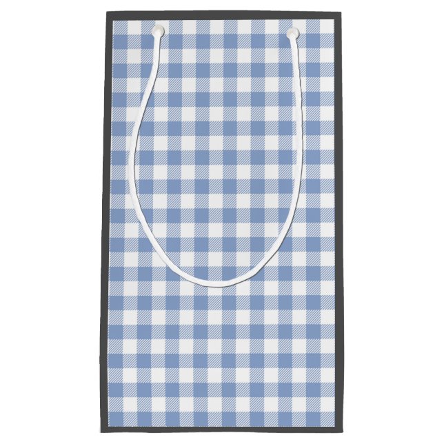 Ljusblått Gingham-mönster Klassiskt Rutigt Tryck (Framsidan)