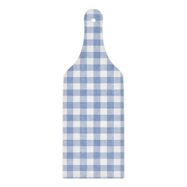 Ljusblått Gingham-mönster Klassiskt Rutigt Tryck (Framsidan)