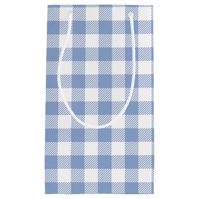 Ljusblått Gingham-mönster Klassiskt Rutigt Tryck (Framsidan)