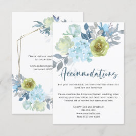 Ljusblått Gult, Grönt, Bröllop Tilläggskort