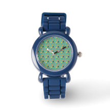 Ljusblått Löv Silicone Watch