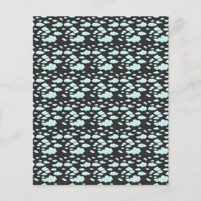 Ljusblått molnmönster (Framsida)